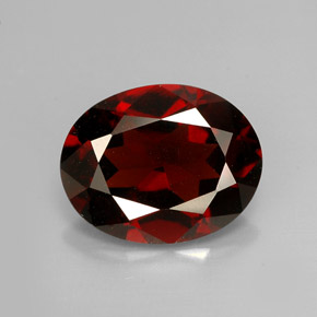 Granato piropo naturale rosso da 2,59 ct, taglio ovale, VS