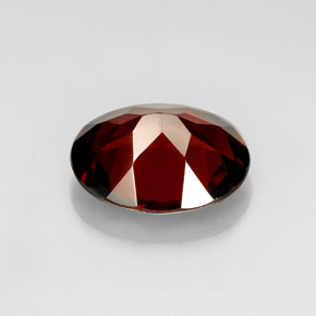 Granato piropo naturale rosso da 2,86 ct, taglio ovale, VS