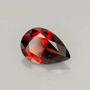 Granato piropo naturale rosso da 2,23 ct, taglio a pera, VVS-VS