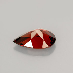 Granato piropo naturale rosso da 2,23 ct, taglio a pera, VVS-VS