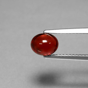Granato Piropo Rosso naturale da 1.70 ct, Taglio ovale, Traslucido