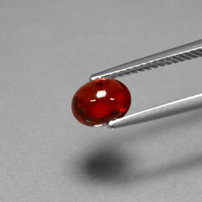 Granato Piropo Rosso naturale da 1.70 ct, Taglio ovale, Traslucido