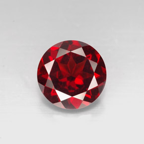 Granato piropo naturale rosso da 3,29 ct, taglio rotondo, VS