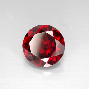 Granato piropo naturale rosso da 3,29 ct, taglio rotondo, VS