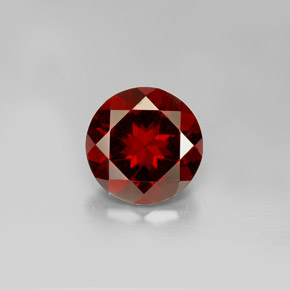 Granato piropo naturale rosso da 3,17 ct, taglio rotondo, VS