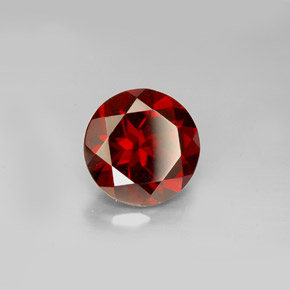 Granato piropo naturale rosso da 3,17 ct, taglio rotondo, VS