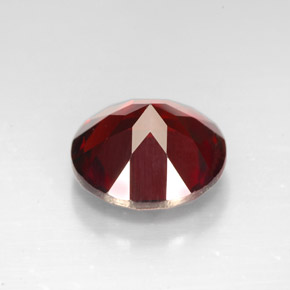 Granato piropo naturale rosso da 3,40 ct, taglio rotondo, VVS-VS