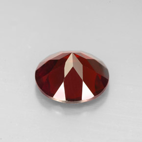Granato piropo naturale rosso da 2,96 ct, taglio rotondo, VVS-VS