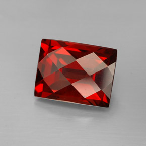 Granato piropo naturale rosso da 3,31 ct, baguette, VVS-VS