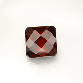 Granato piropo naturale rosso da 2,25 ct, taglio smeraldo, VVS-VS