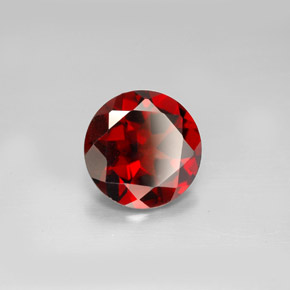 Granato piropo naturale rosso da 2,86 ct, taglio rotondo, VS