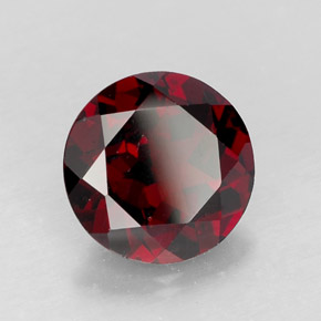 Granato piropo naturale rosso da 2,90 ct, taglio rotondo, VS