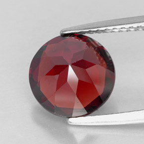 Granato piropo naturale rosso da 2,90 ct, taglio rotondo, VS