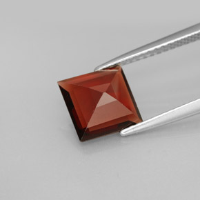 Granato piropo naturale rosso da 2,23 ct, quadrato, VS