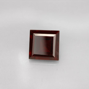 Granato piropo naturale rosso da 2,88 ct, quadrato, VS