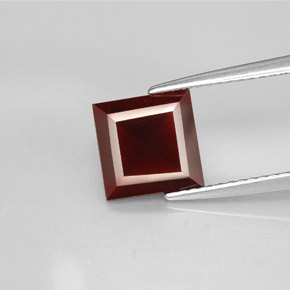Granato piropo naturale rosso da 2,31 ct, quadrato, VS