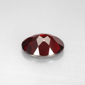 Granato piropo naturale rosso da 2,86 ct, taglio ovale, VVS-VS