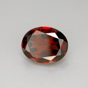 Granato piropo naturale rosso da 2,92 ct, taglio ovale, VS