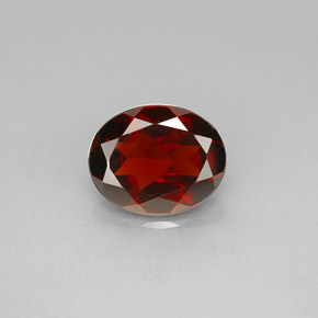Granato piropo naturale rosso da 2,98 ct, taglio ovale, VS