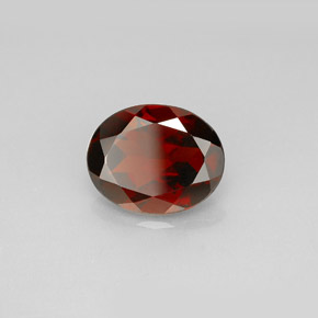 Granato piropo naturale rosso da 2,98 ct, taglio ovale, VS