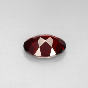 Granato piropo naturale rosso da 2,57 ct, taglio ovale, VVS-VS