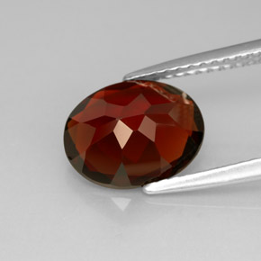 Granato piropo naturale rosso da 2,83 ct, taglio ovale, VVS-VS