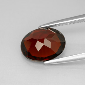 Granato piropo naturale rosso da 2,98 ct, taglio ovale, VS