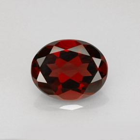 Granato piropo naturale rosso da 3,01 ct, taglio ovale, VS