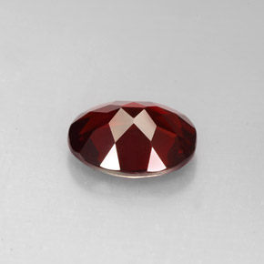 Granato piropo naturale rosso da 3,09 ct, taglio ovale, VS