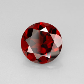 Granato piropo naturale rosso da 2,92 ct, taglio rotondo, VS