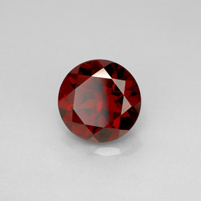 Granato piropo naturale rosso da 3,48 ct, taglio rotondo, VS
