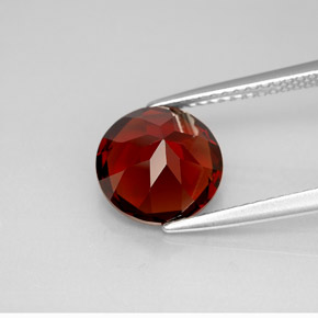Granato piropo naturale rosso da 3,48 ct, taglio rotondo, VS