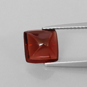 Granato piropo naturale rosso da 2,43 ct, trasparente, trasparente/traslucido