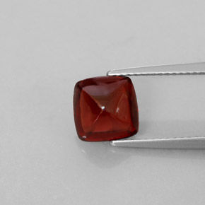 Granato piropo naturale rosso da 2,70 ct, trasparente, trasparente/traslucido