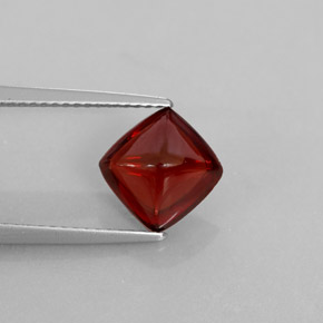 Granato piropo naturale rosso da 2,70 ct, trasparente, trasparente/traslucido