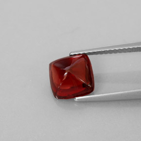 Granato piropo naturale rosso da 2,70 ct, trasparente, trasparente/traslucido