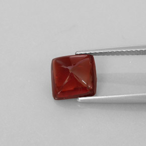 Granato piropo naturale rosso da 2,94 ct, trasparente, trasparente/traslucido