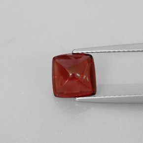 Granato piropo naturale rosso da 2,58 ct, trasparente, trasparente/traslucido