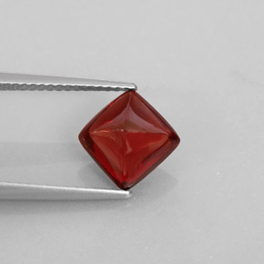 Granato piropo naturale rosso da 2,58 ct, trasparente, trasparente/traslucido