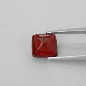 Granato piropo naturale rosso da 2,58 ct, trasparente, trasparente/traslucido