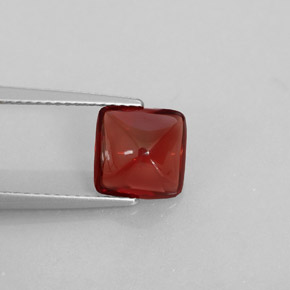 Granato piropo naturale rosso da 2,28 ct, trasparente, trasparente/traslucido
