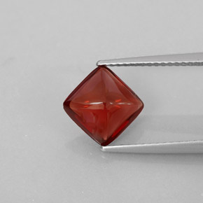 Granato piropo naturale rosso da 2,28 ct, trasparente, trasparente/traslucido