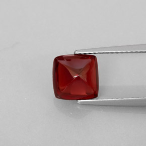 Granato piropo naturale rosso da 2,98 ct, trasparente, trasparente/traslucido