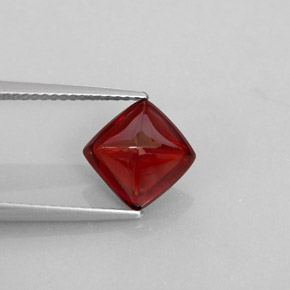 Granato piropo naturale rosso da 2,98 ct, trasparente, trasparente/traslucido
