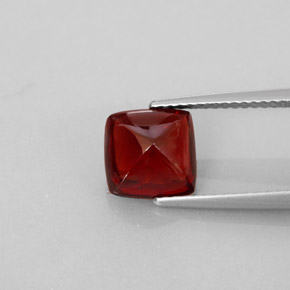 Granato piropo naturale rosso da 2,98 ct, trasparente, trasparente/traslucido