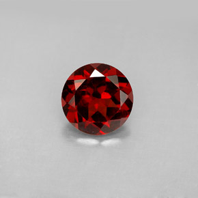 Granato piropo naturale rosso da 2,12 ct, taglio rotondo, VS