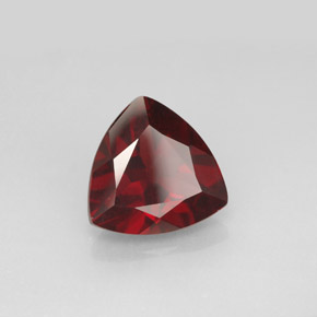 Granato piropo naturale rosso da 3,55 ct, trillion, VS