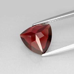 Granato piropo naturale rosso da 3,55 ct, trillion, VS