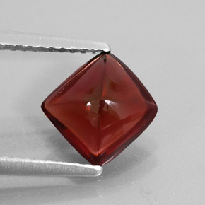 Granato piropo naturale rosso da 1,95 ct, trasparente, trasparente/traslucido