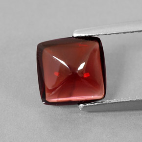 Granato piropo naturale rosso da 2,22 ct, trasparente, trasparente/traslucido